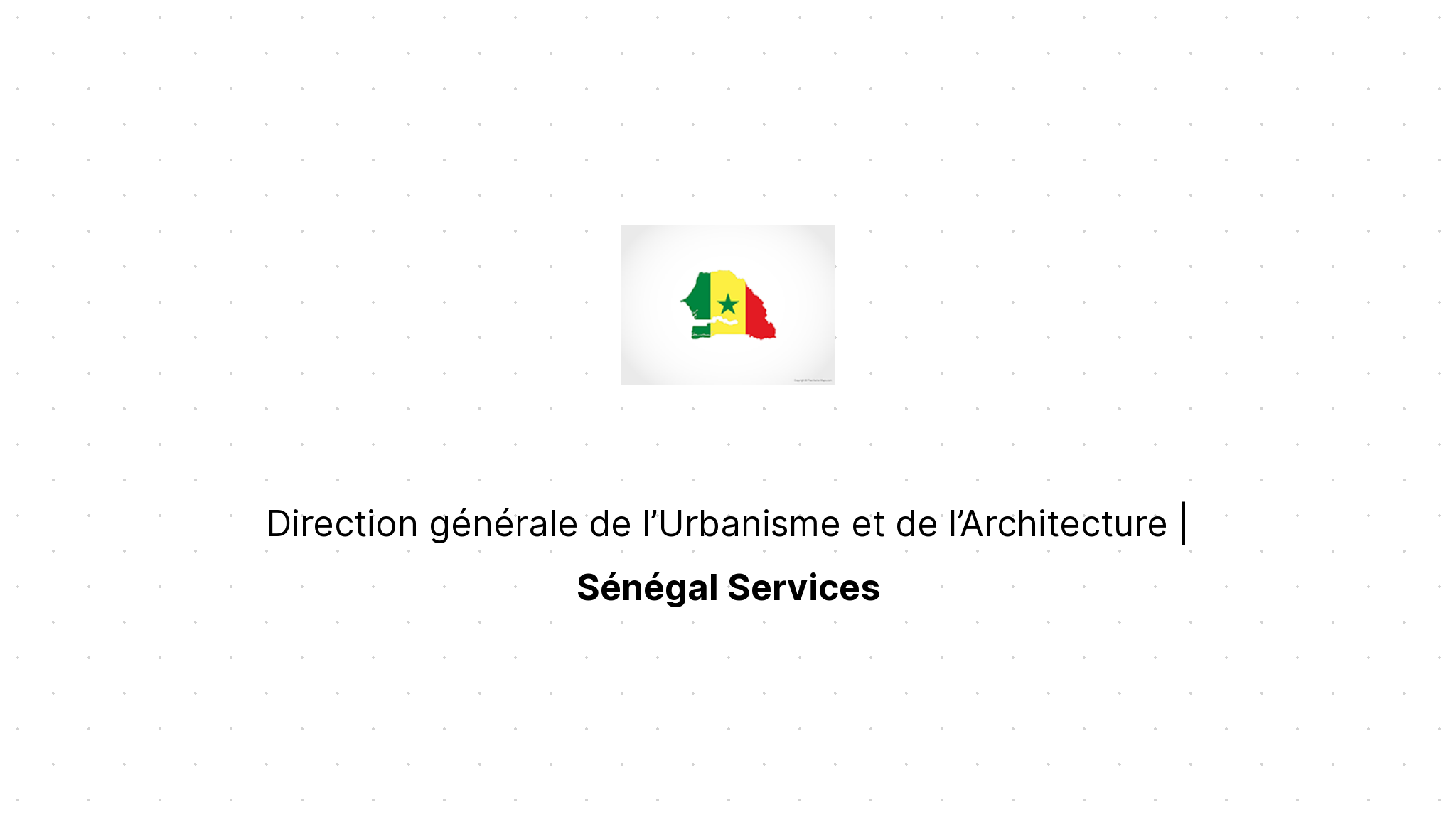 DIRECTION DE L'URBANISME